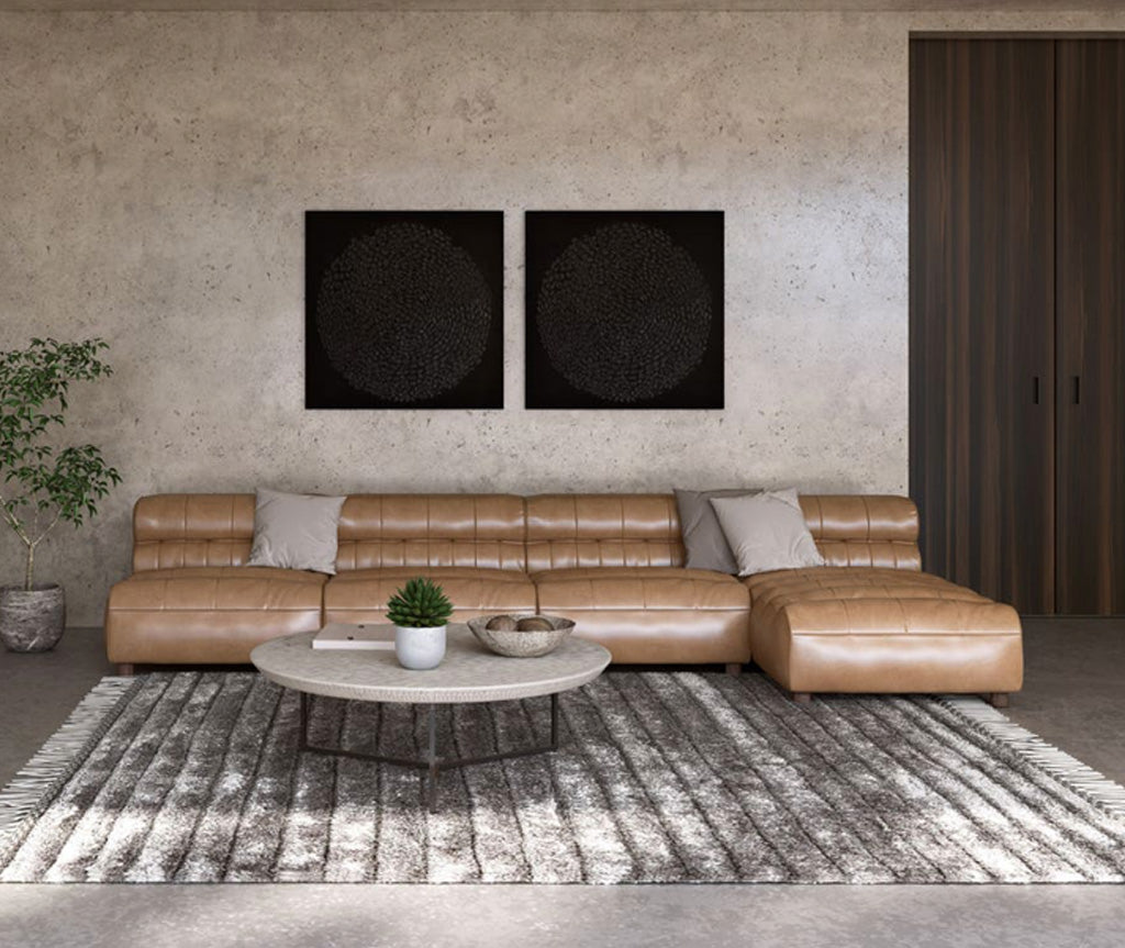 Ramsay Leather Sectional - BEAM