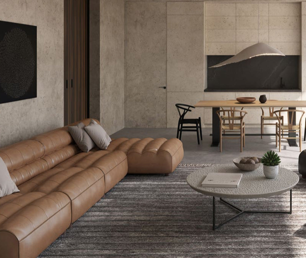 Ramsay Leather Sectional - BEAM