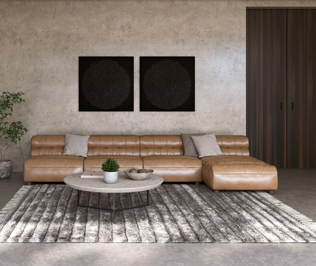 Ramsay Leather Chaise - BEAM