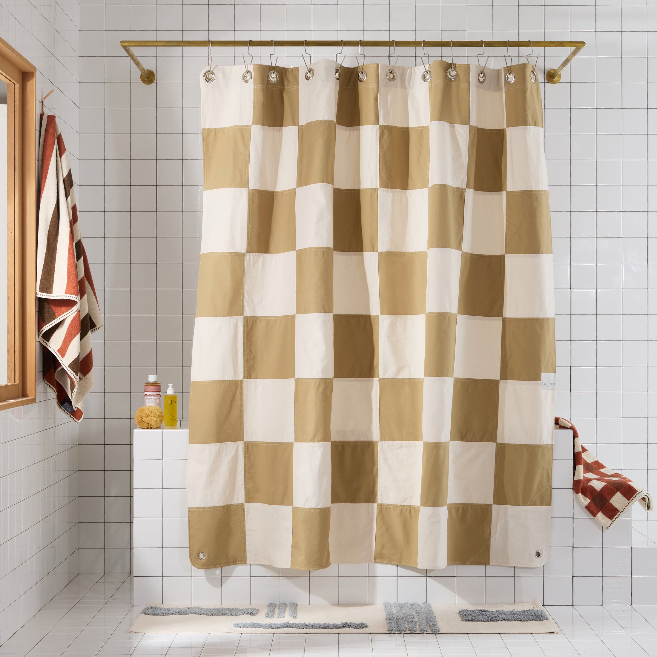 The Checker Shower Curtain - More Options