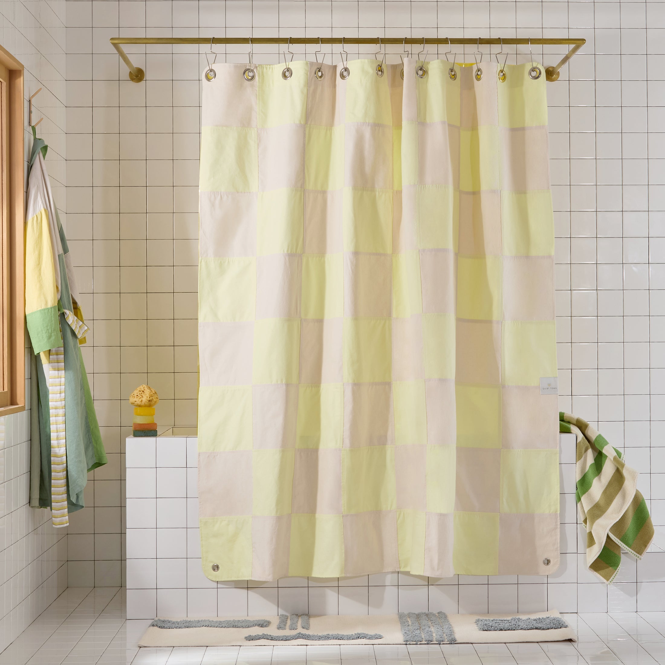 The Checker Shower Curtain - More Options