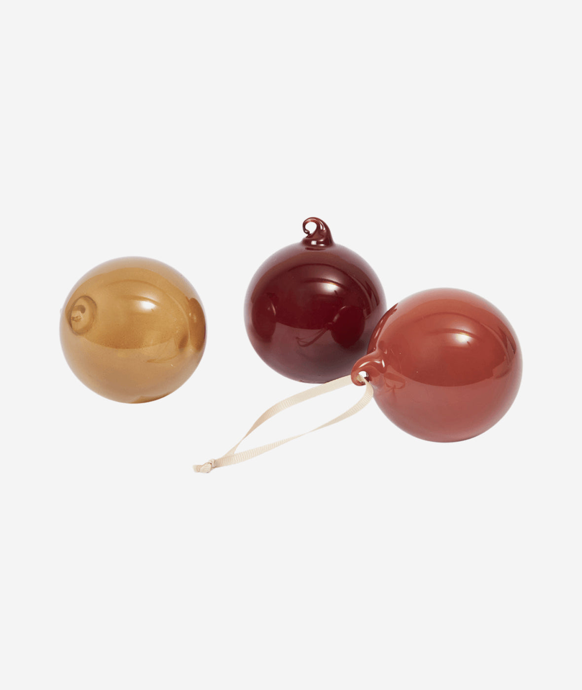 Glass Baubles Set/3 - More Options