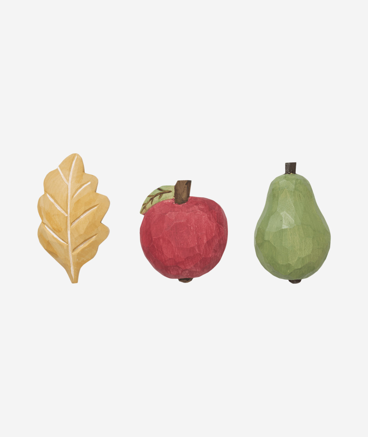 Forest Hand-Carved Magnets Set/3