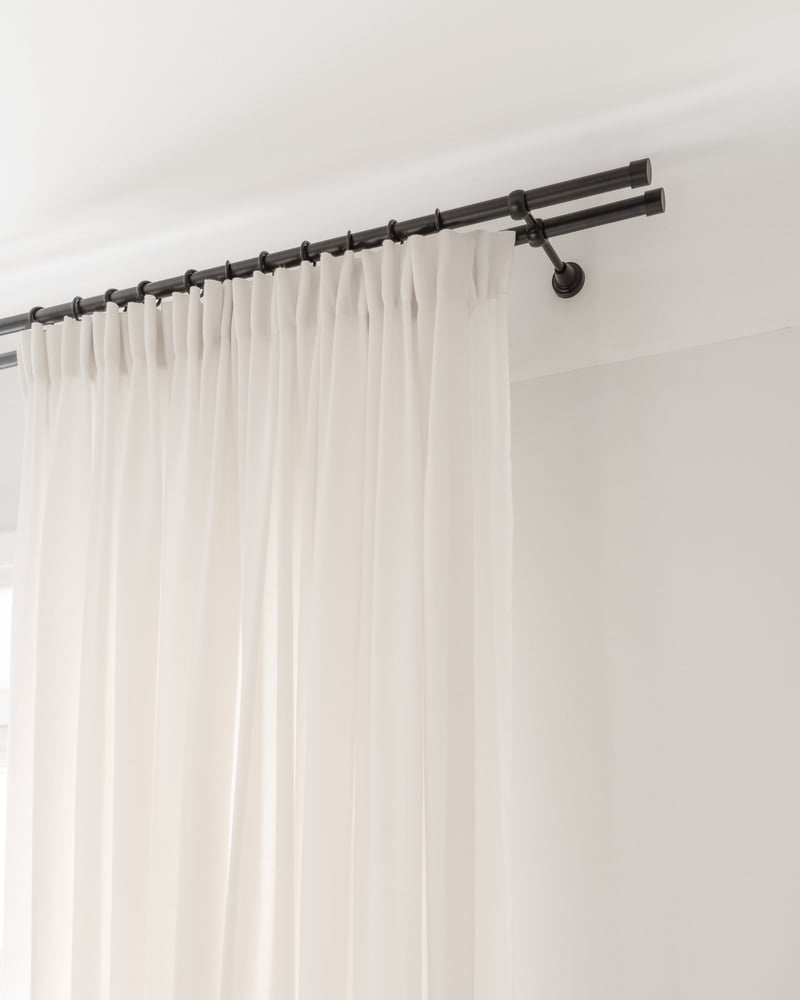 Hooks + Rings for Curtain Rods Set/16 - More Options