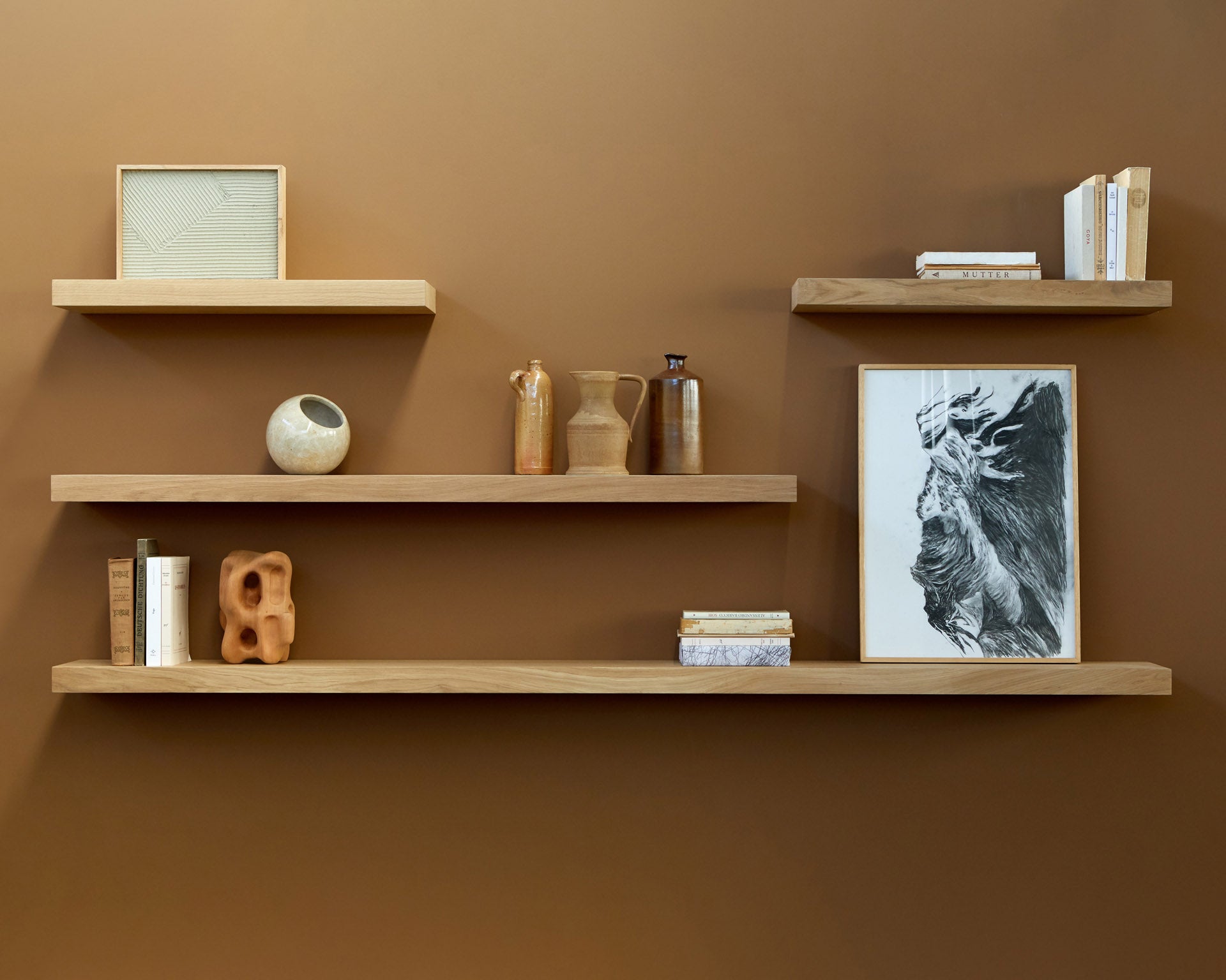 Oak Wall Shelf - More Options
