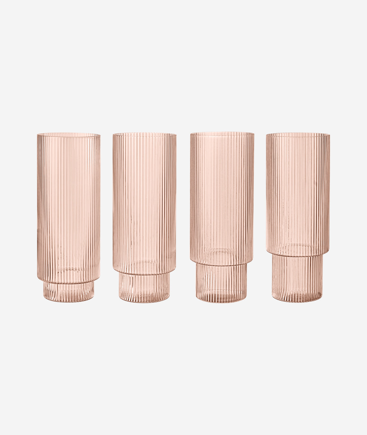 Ripple Long Drink Glasses - Set/4 - More Options