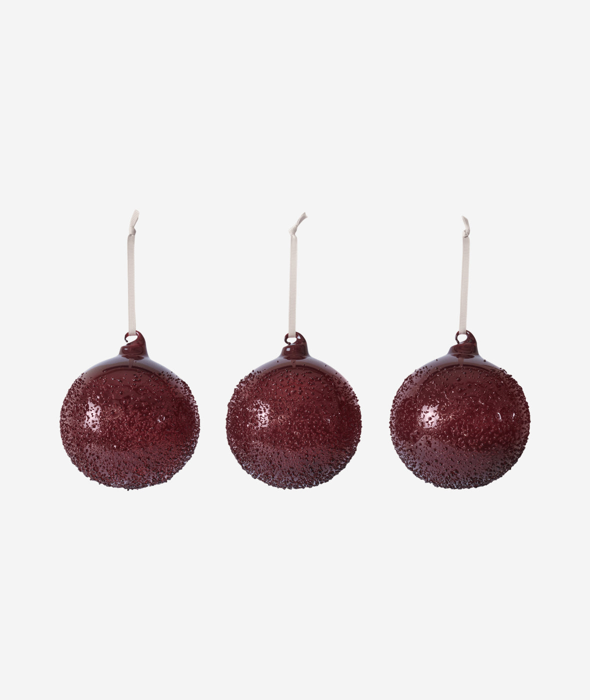 Flurry Glass Baubles Set/3 - More Options