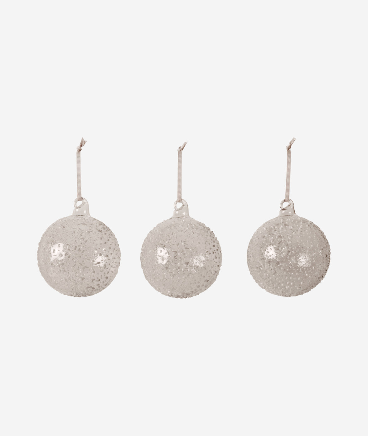 Flurry Glass Baubles Set/3 - More Options