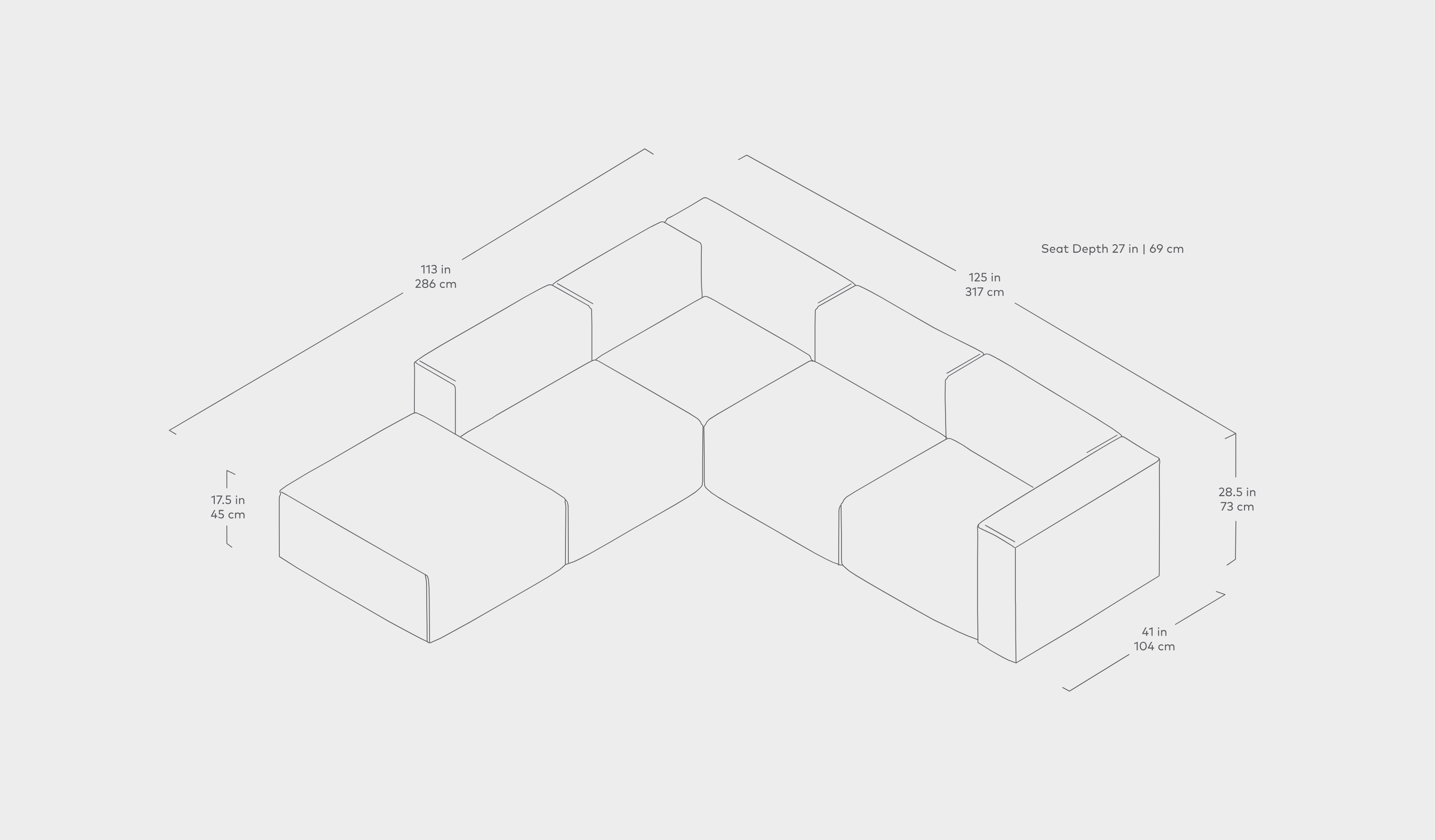 Nest Modular 5 PC Sectional - More Options