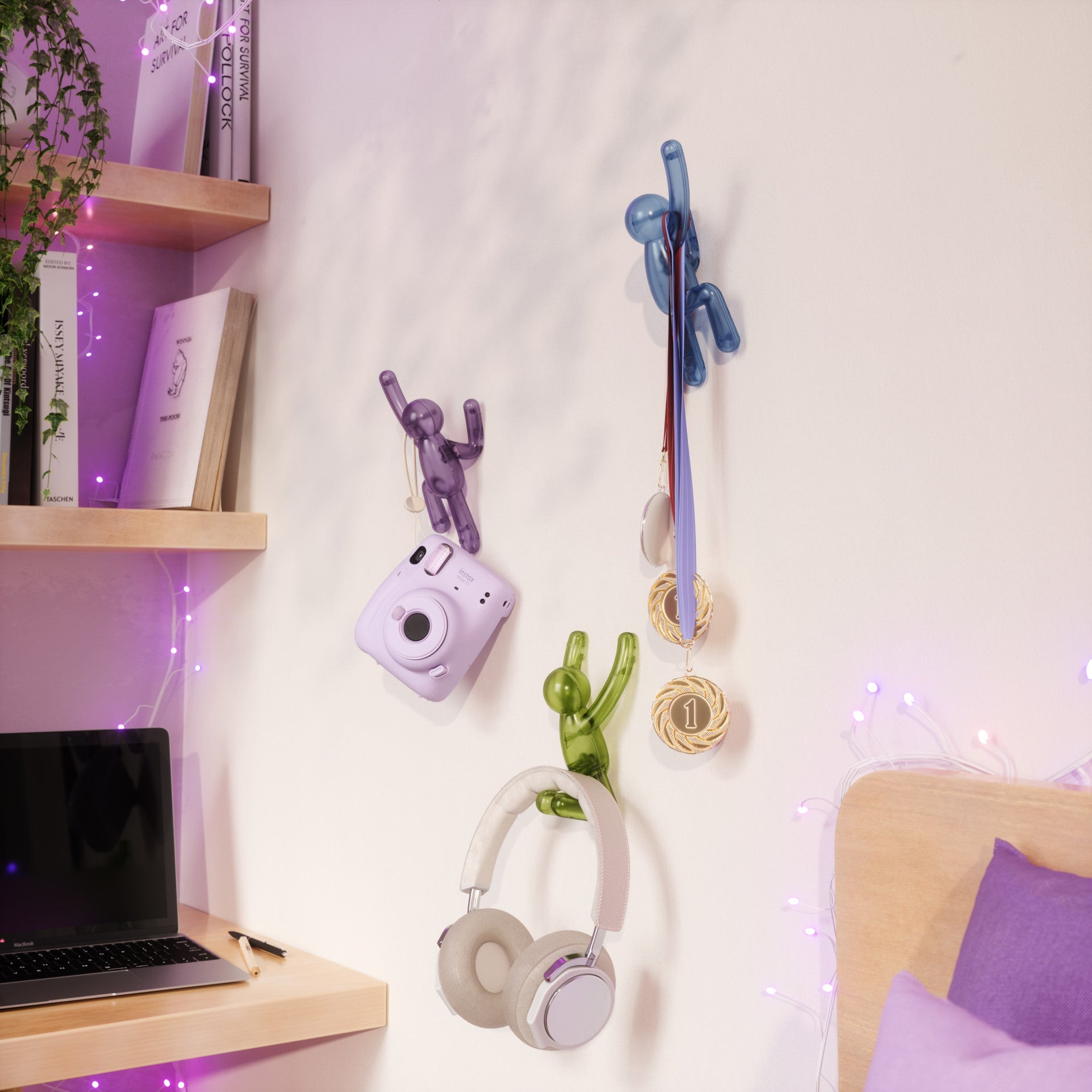 Buddy Pinpoint Wall Hooks Set/3