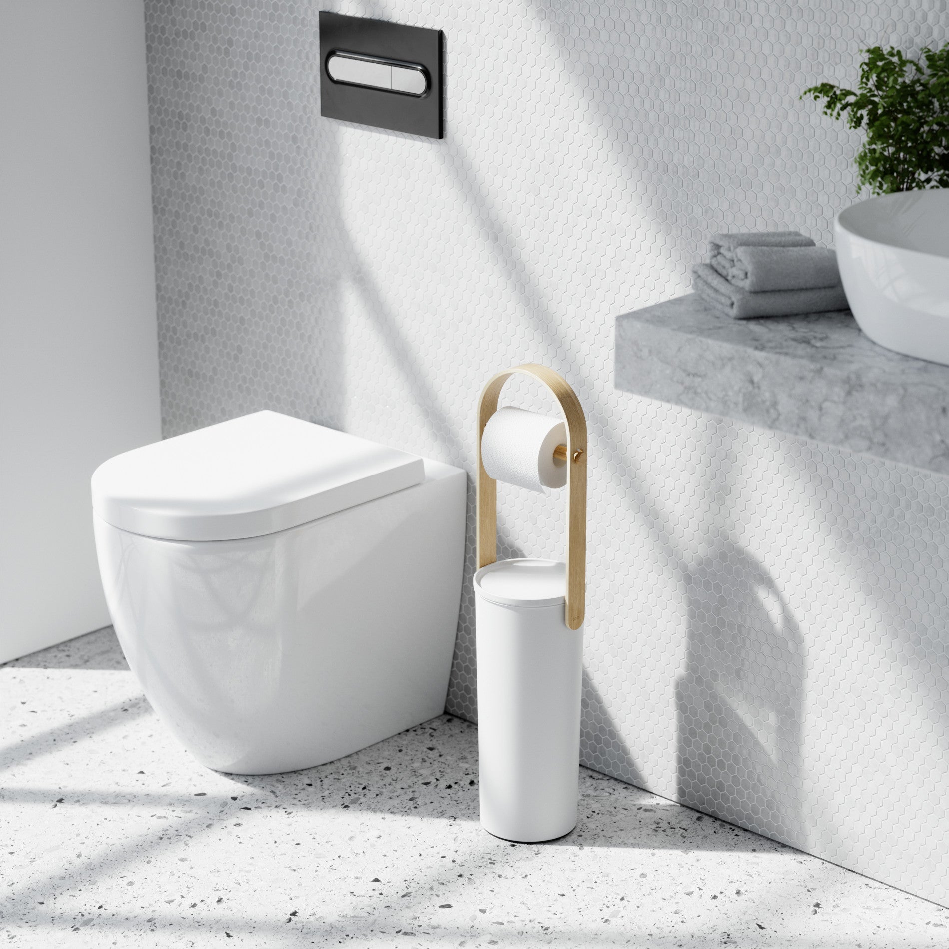 Bellwood Toilet Paper Holder + Reserve