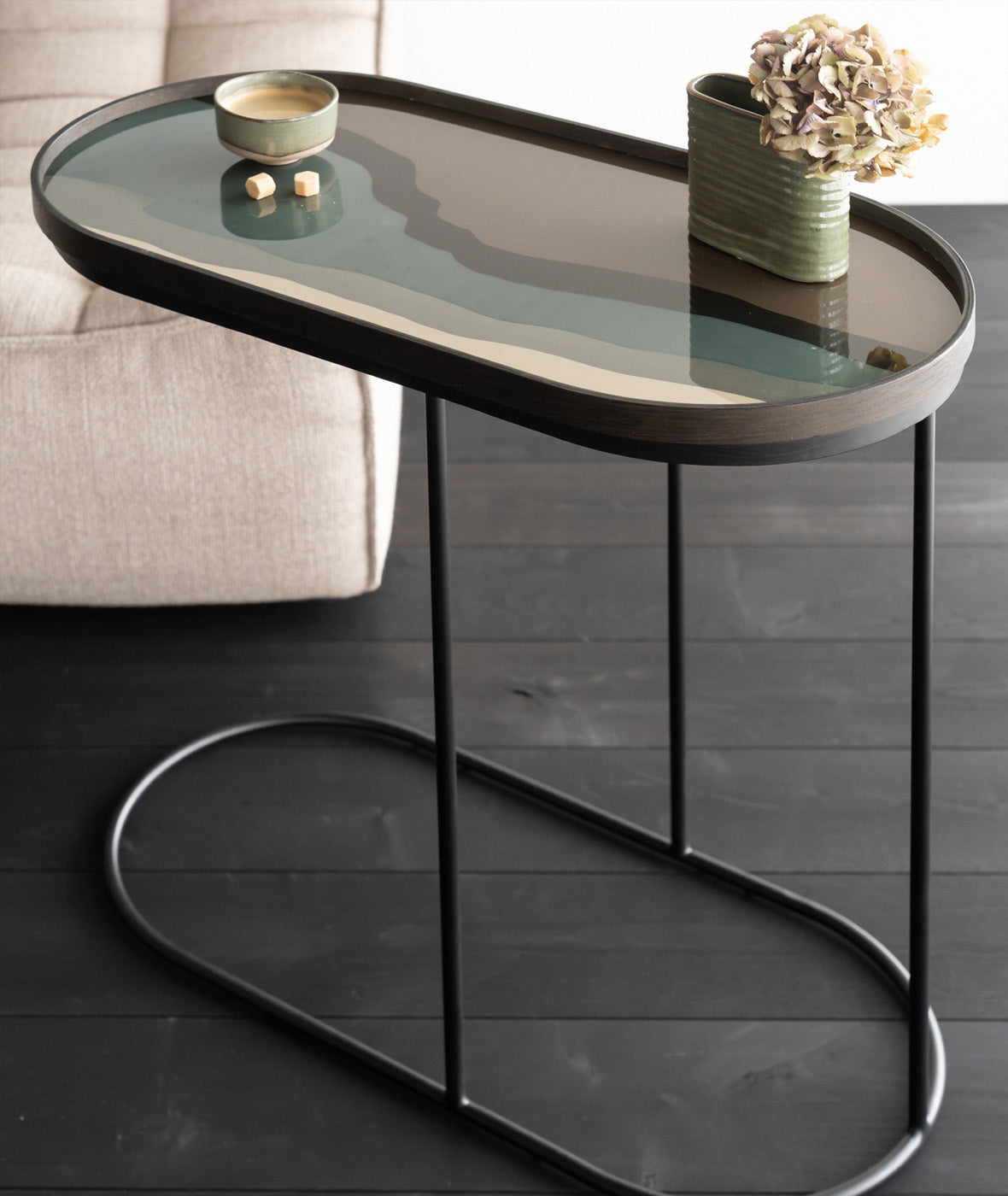 Oblong Tray Side Table