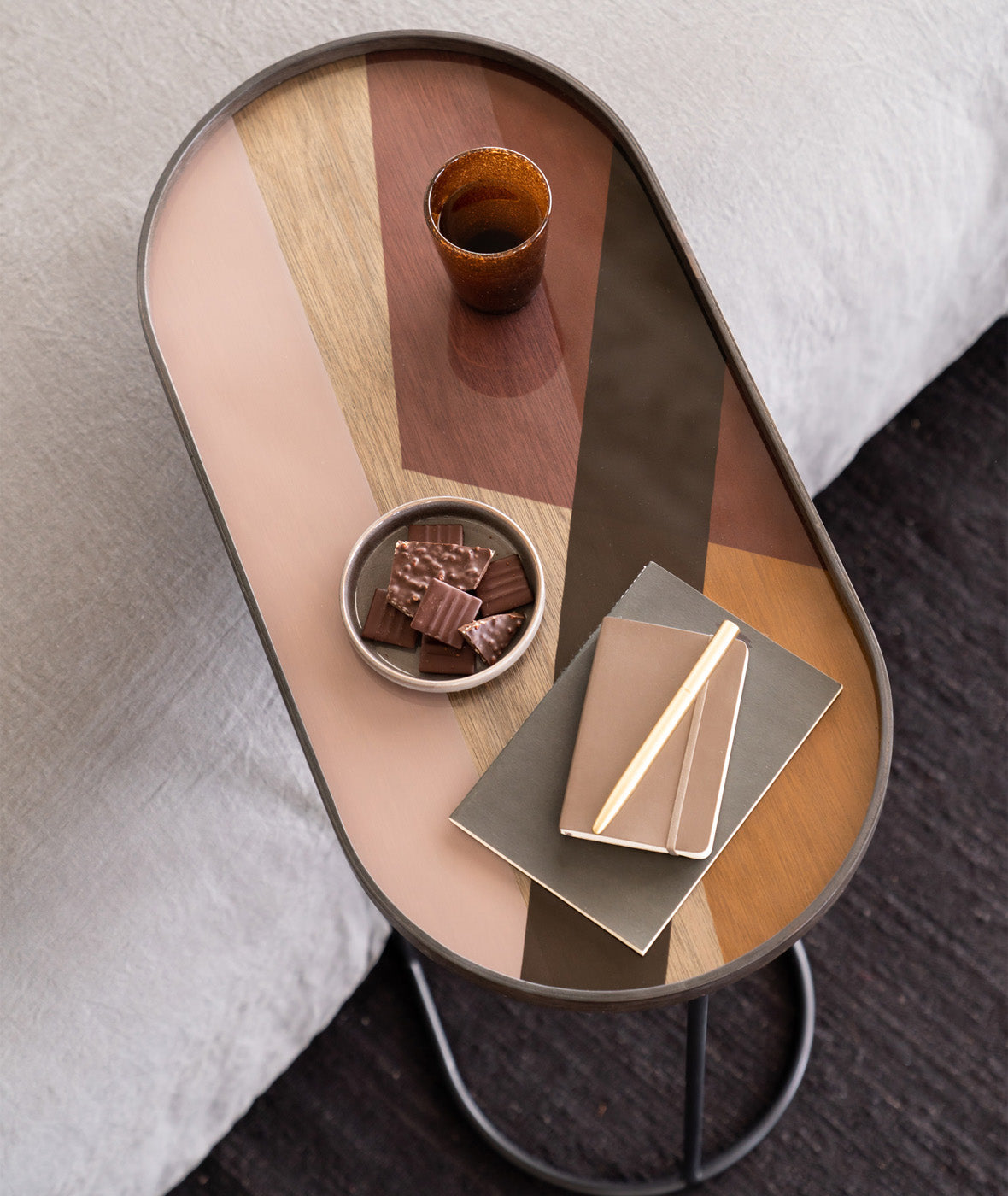 Oblong Angle Glass Tray