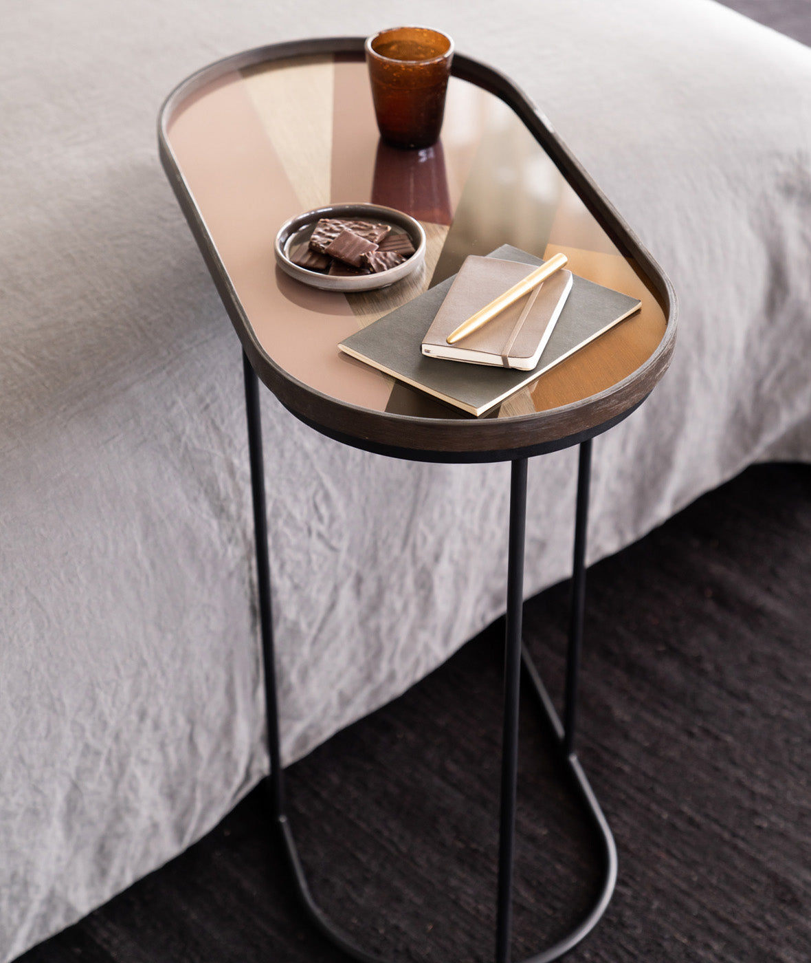 Oblong Angle Glass Tray