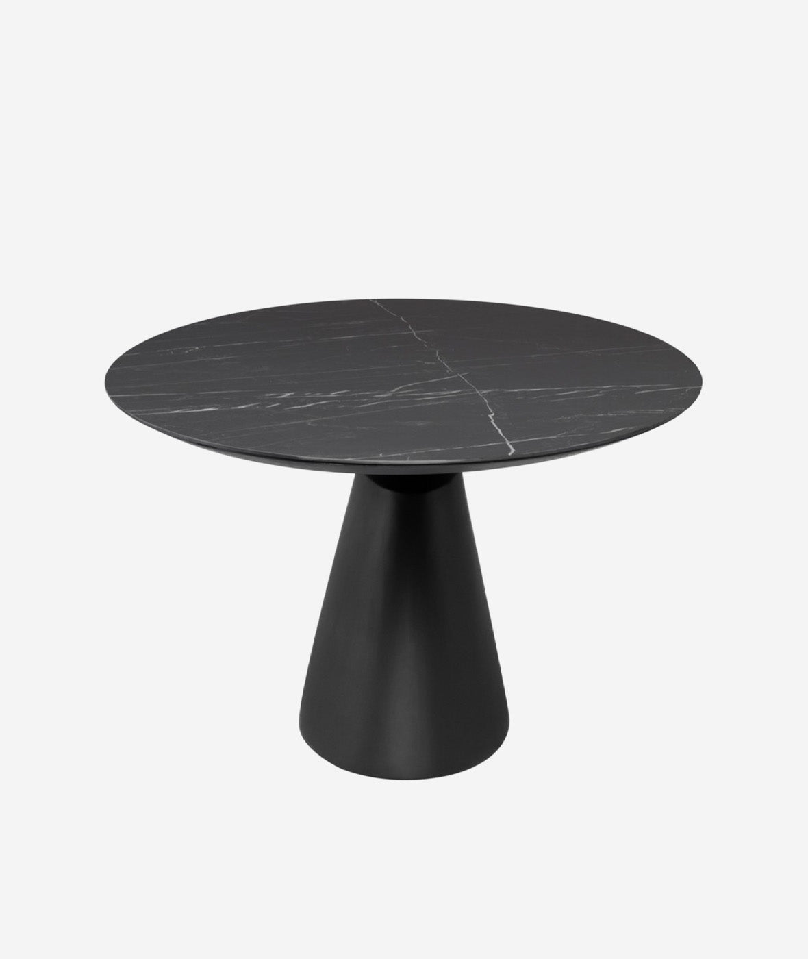 Taji Round Dining Table - Black