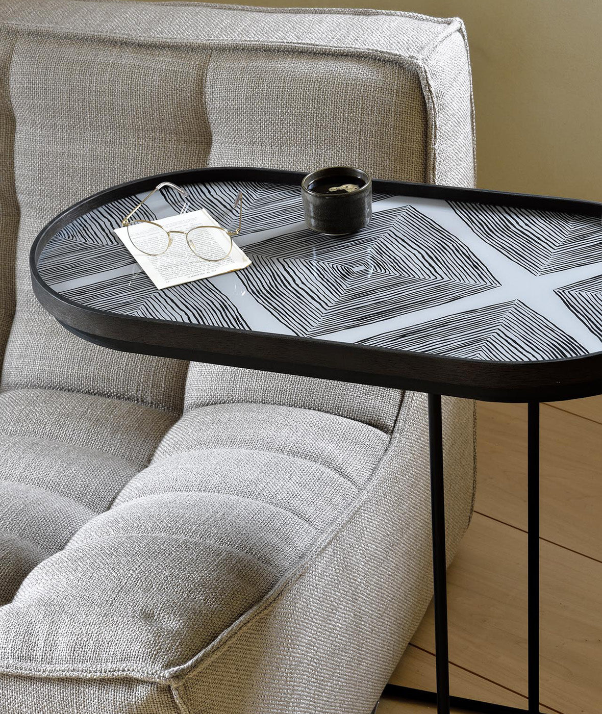 Oblong Tray Side Table