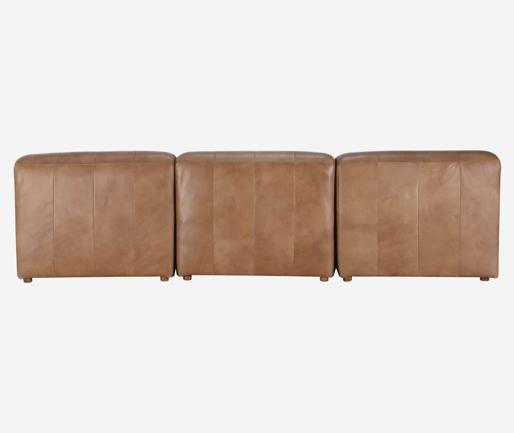 Ramsay Leather Sectional - Tan