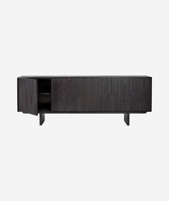 Teak Mosaic Sideboard - 4 Doors