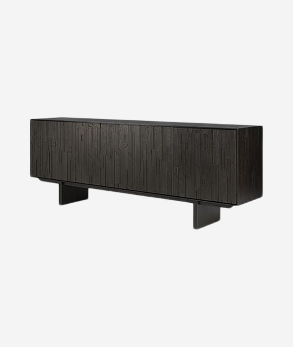 Teak Mosaic Sideboard - 4 Doors