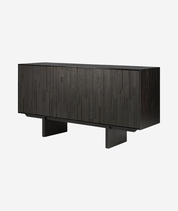 Teak Mosaic Sideboard - 3 Doors