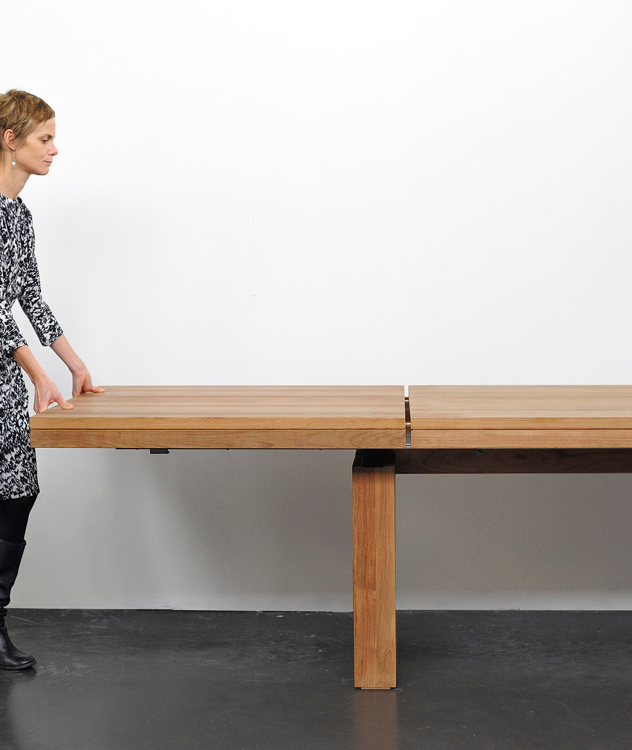 Double Extendable Dining Table - 2 Colors Ethnicraft - BEAM // Design Store