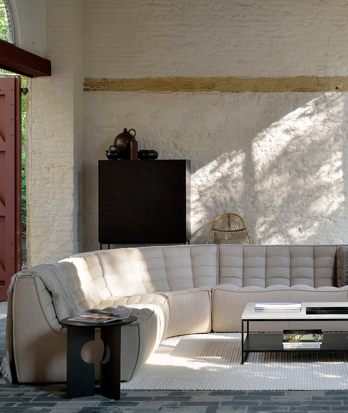 N701 Modular Round Corner Sofa - 4 Colors Ethnicraft - BEAM // Design Store