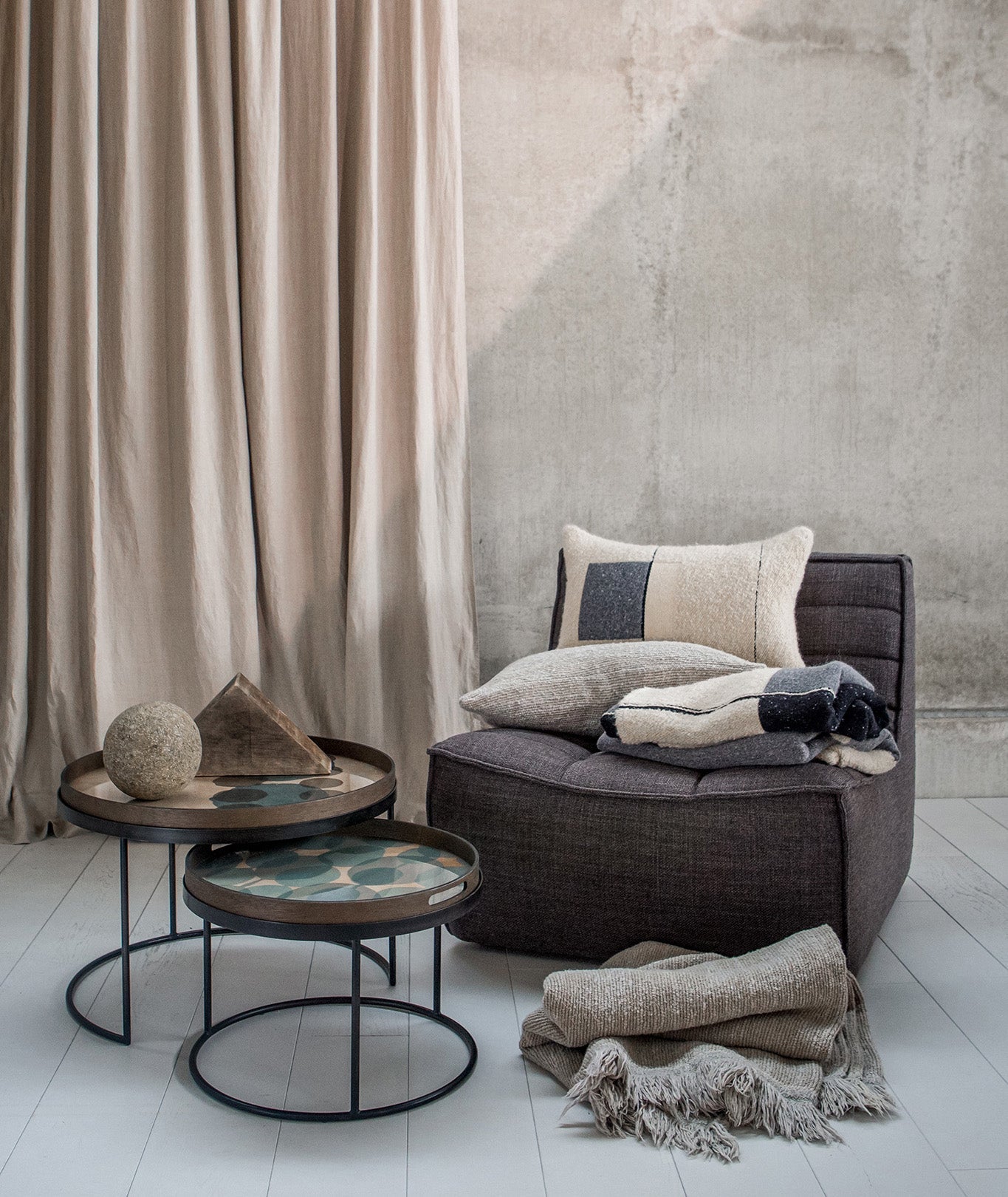 Dots Glass Round Tray - 4 Styles Ethnicraft - BEAM // Design Store