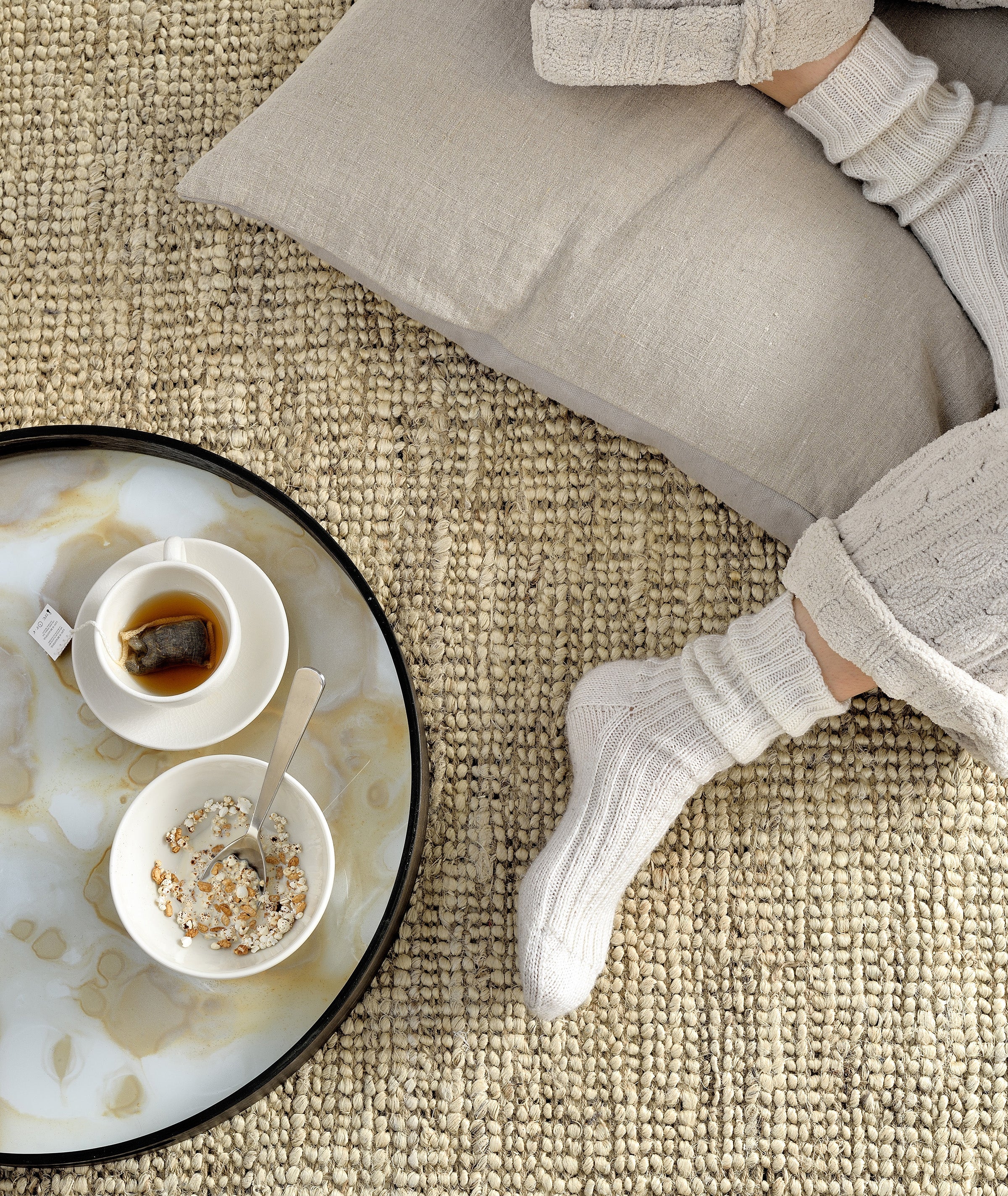 Organic Glass Round Tray - 3 Colors Ethnicraft - BEAM // Design Store