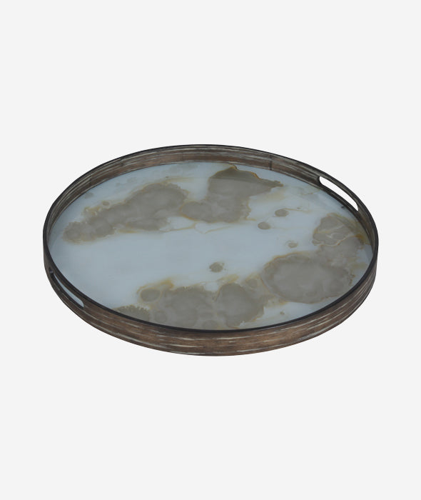 Organic Glass Round Tray - 3 Colors Ethnicraft - BEAM // Design Store