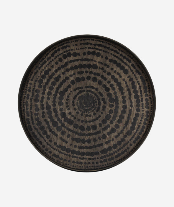 Graphic Wooden Round Tray - 6 Styles Ethnicraft - BEAM // Design Store