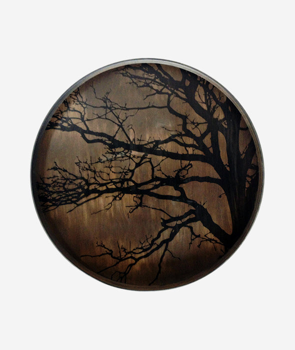Graphic Wooden Round Tray - 6 Styles Ethnicraft - BEAM // Design Store