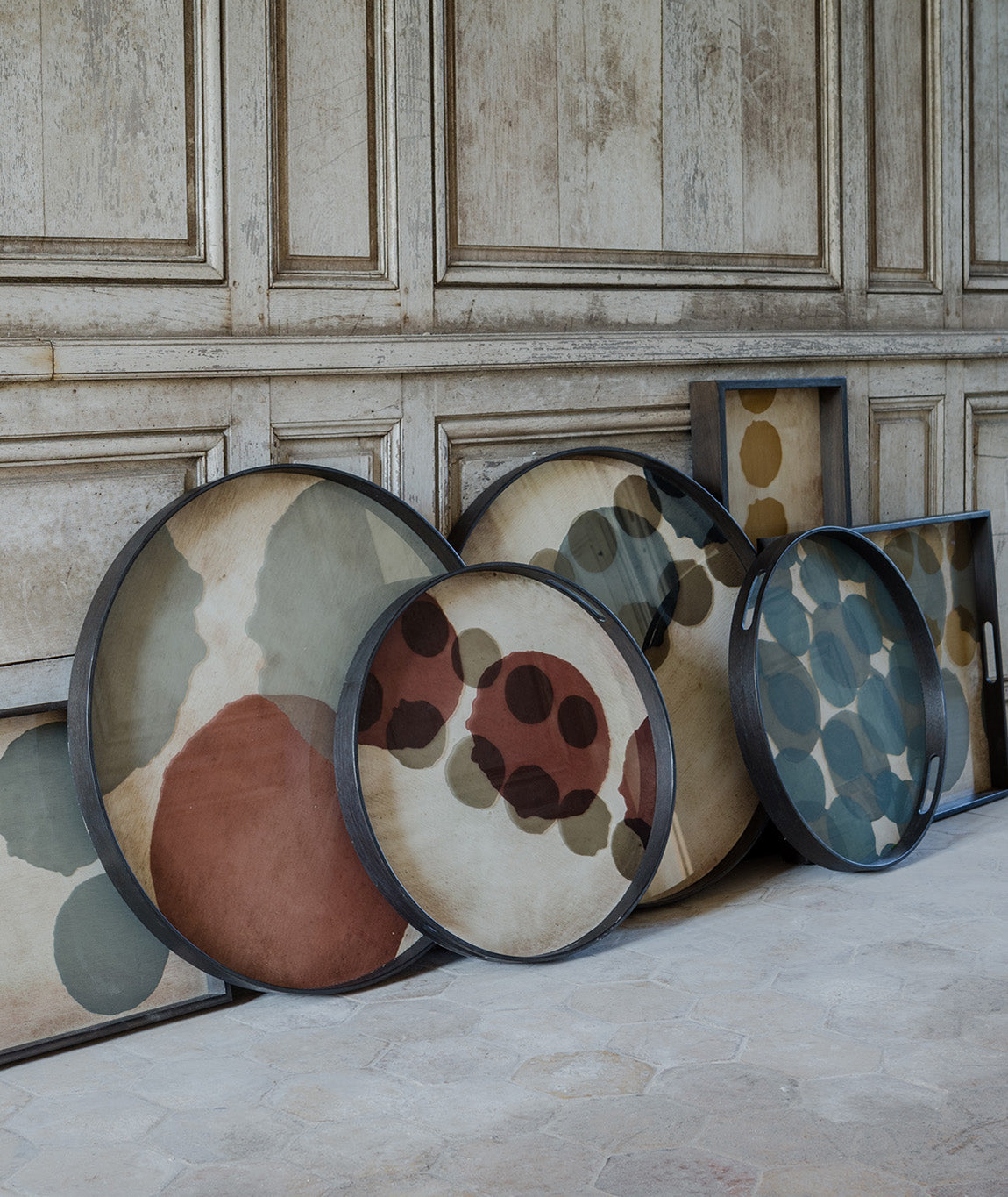 Dots Glass Round Tray - 4 Styles Ethnicraft - BEAM // Design Store