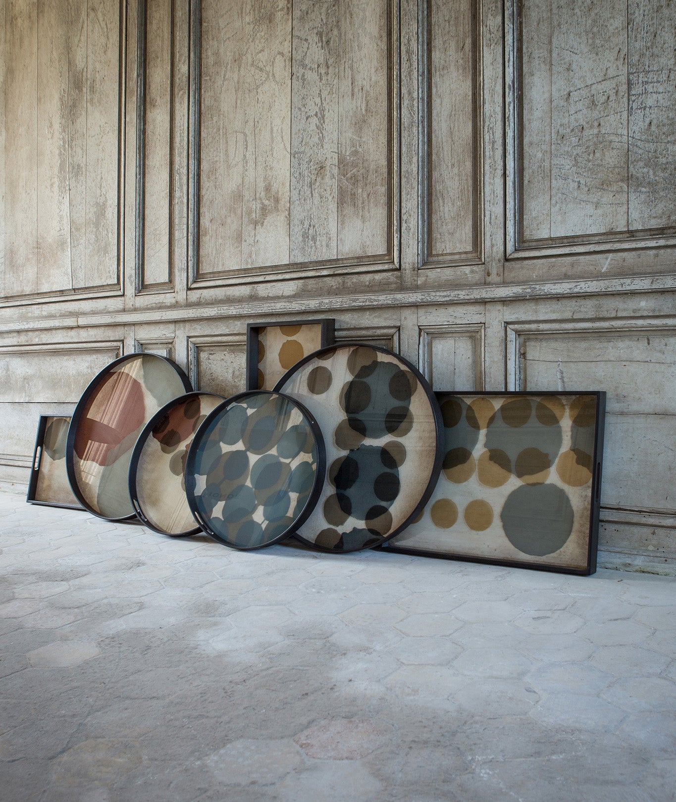 Dots Glass Round Tray - 4 Styles Ethnicraft - BEAM // Design Store