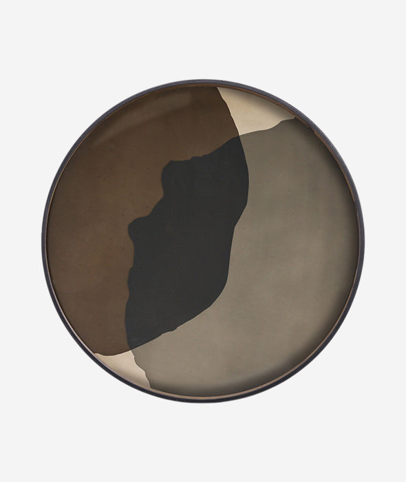 Dots Glass Round Tray - More Options
