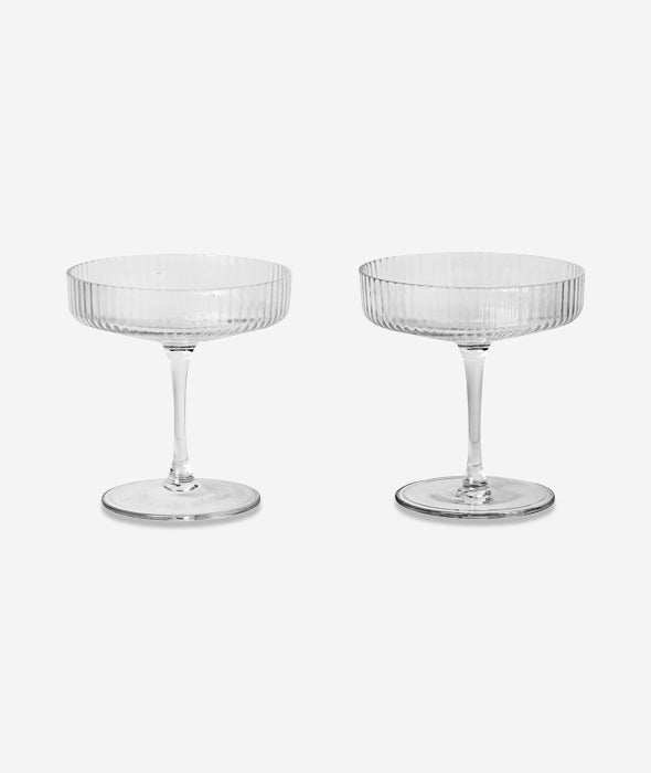 Ripple Champagne Saucer Set/2 Ferm Living - BEAM // Design Store