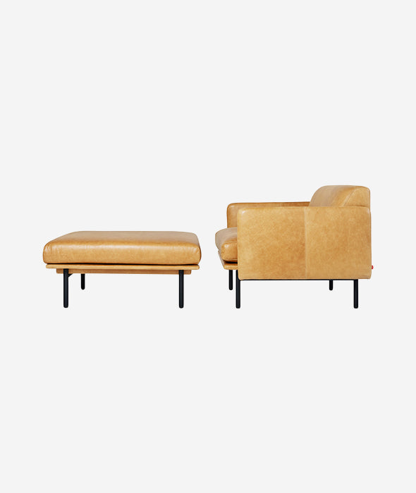 Foundry Leather Chaise - More Options