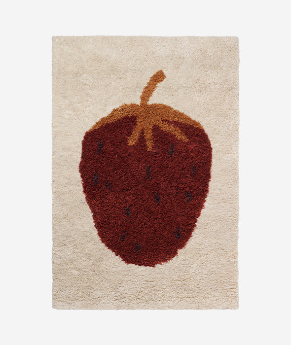 Fruiticana Tufted Strawberry Rug - 2 Sizes Ferm Living - BEAM // Design Store