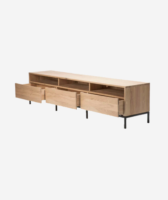 Ligna TV Cupboard - 3 Drawers Ethnicraft - BEAM // Design Store