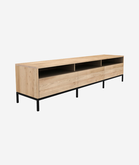 Ligna TV Cupboard - 3 Drawers Ethnicraft - BEAM // Design Store