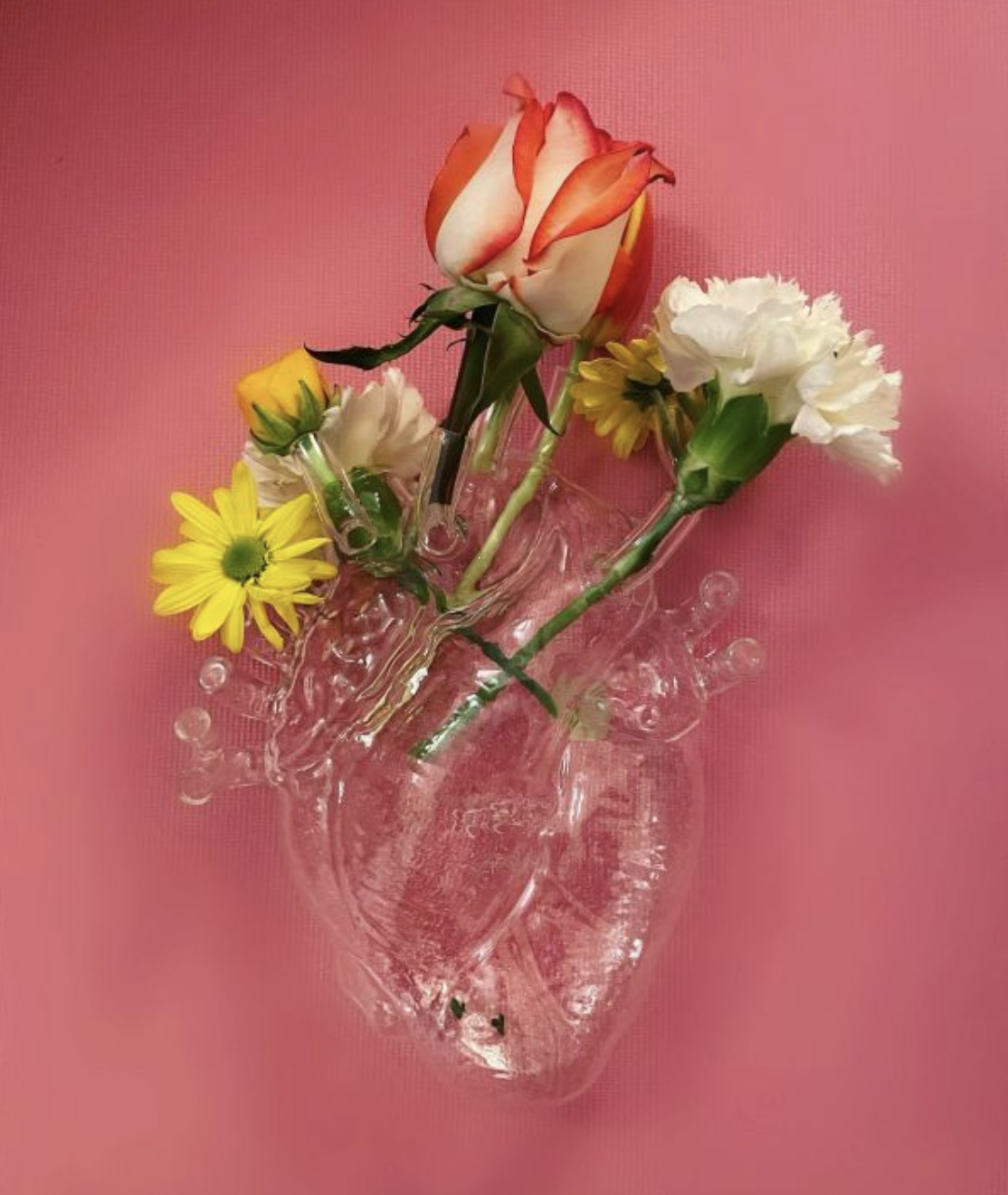 Love In Bloom Vase - Glass
