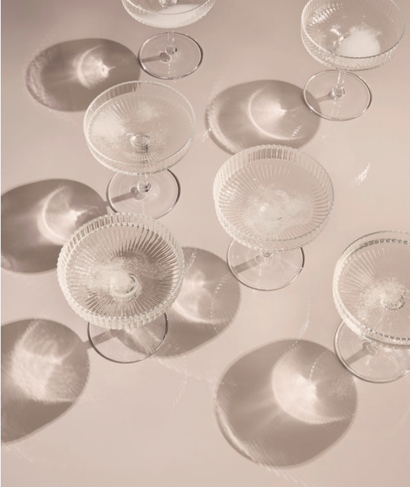 Ripple Champagne Saucer Set/2 Ferm Living - BEAM // Design Store
