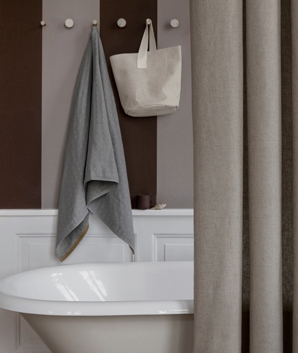 Chambray Shower Curtain - 3 Colors Ferm Living - BEAM // Design Store