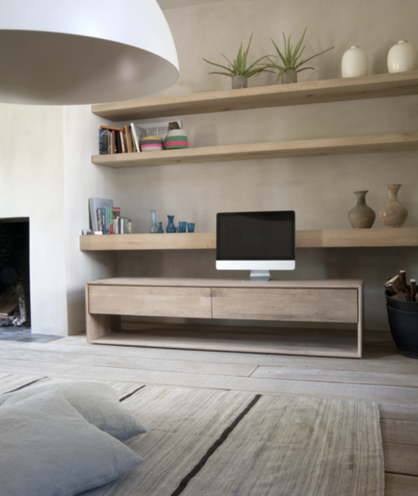 Nordic TV Cupboard Large Ethnicraft - BEAM // Design Store