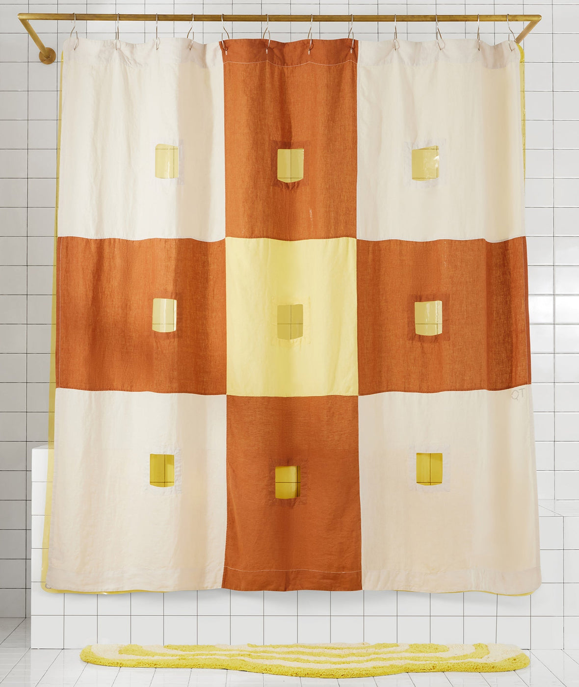 Linen Check Shower Curtain - More Options