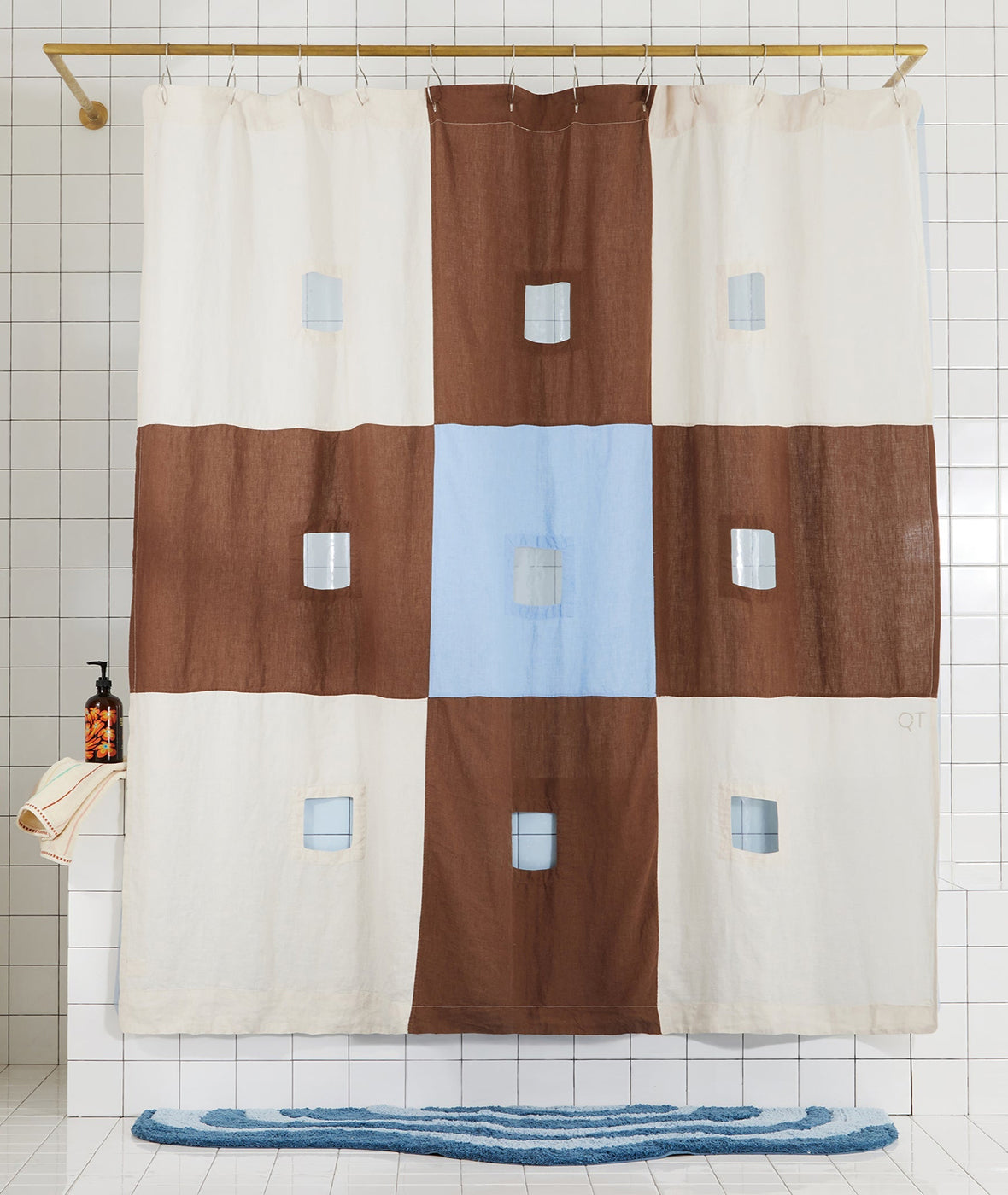 Linen Check Shower Curtain - More Options
