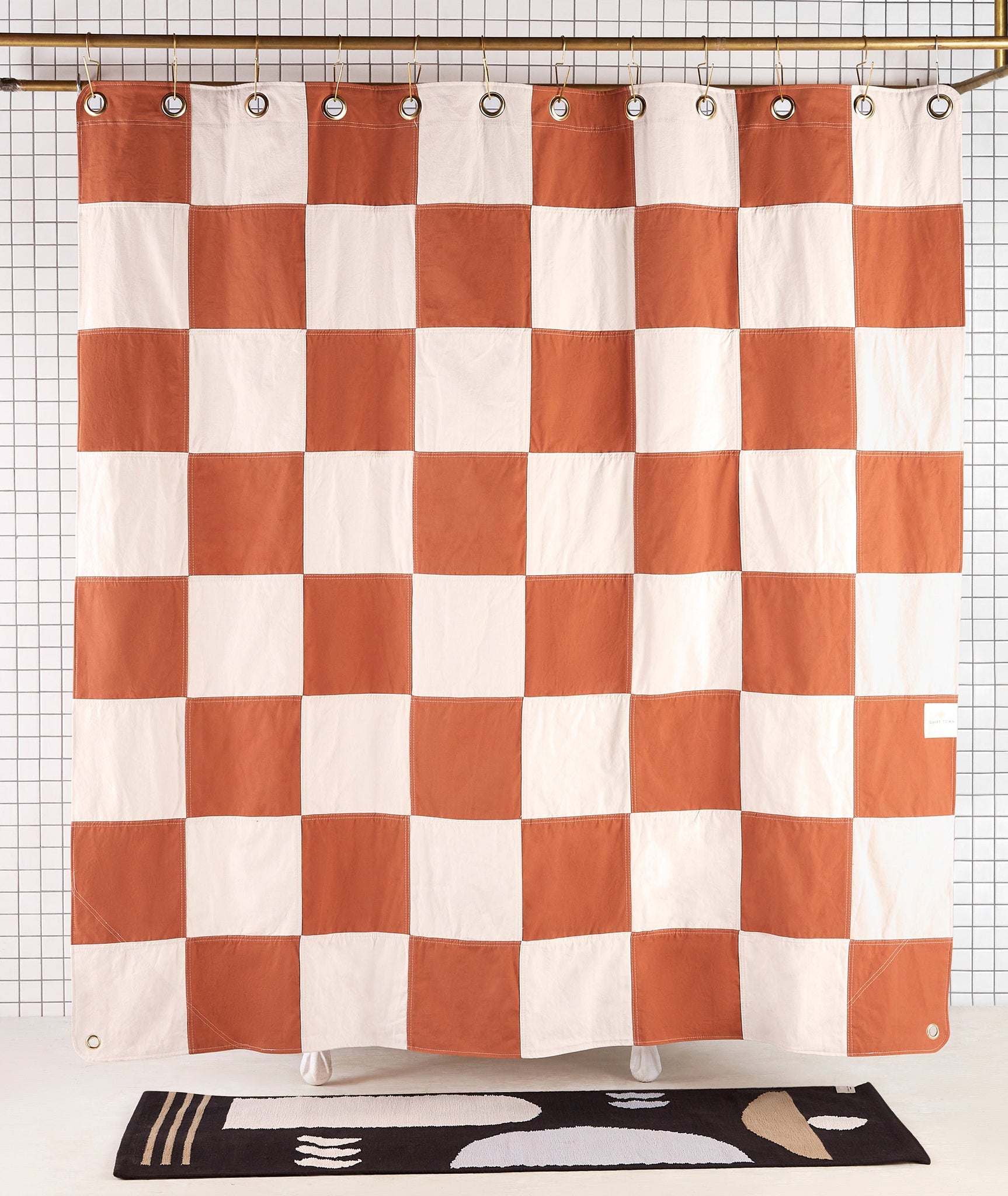 Re:Canvas Checker Shower Curtain - More Options