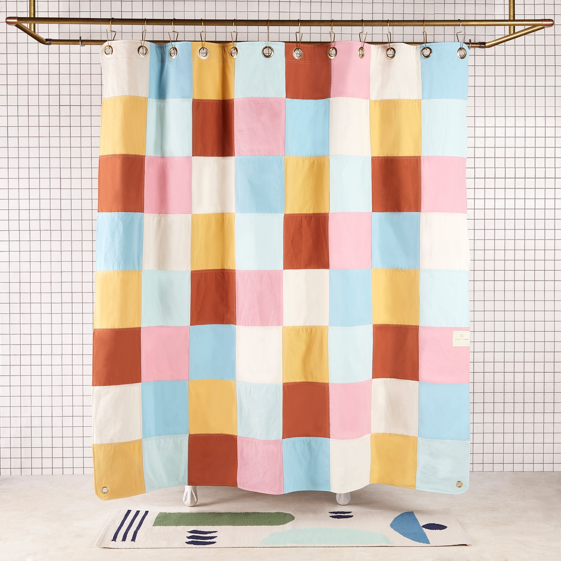 The Checker Shower Curtain - More Options