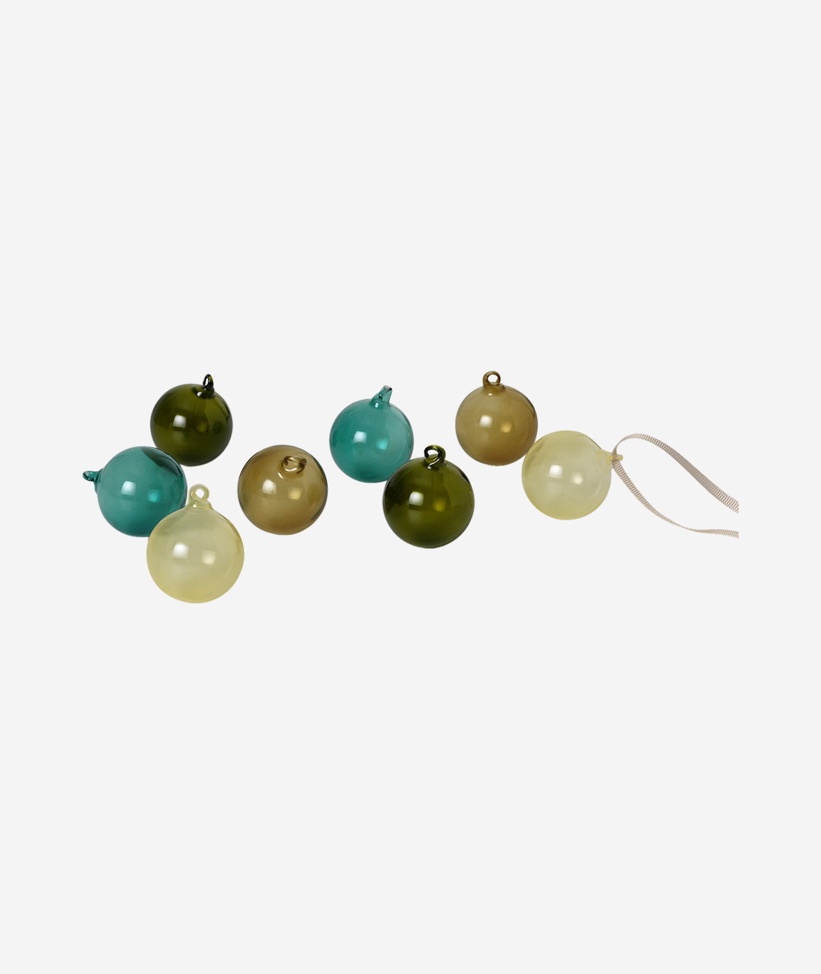 Glass Baubles Mixed Dark Set - More Options