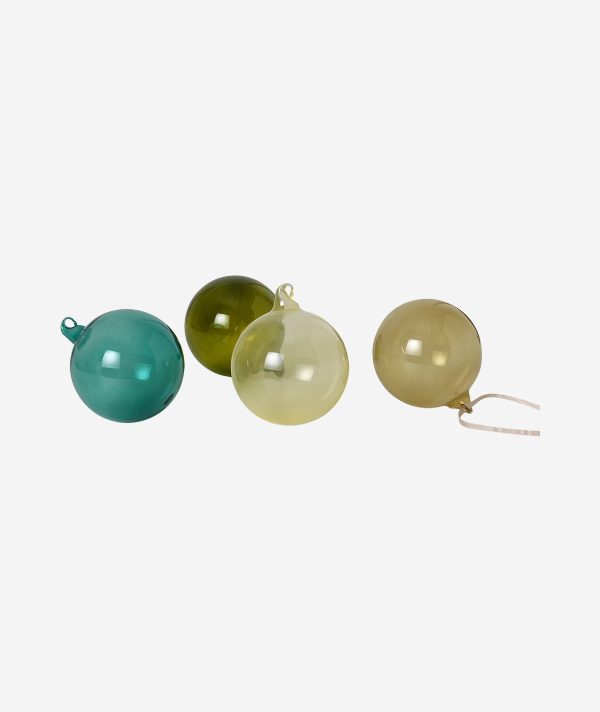 Glass Baubles Mixed Dark Set - More Options