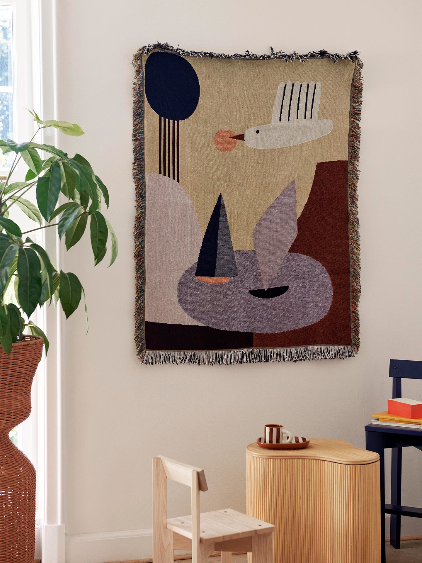 Bird Tapestry Blanket
